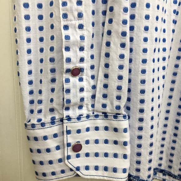 Johnston & Murphy Slim Fit Dotted Dress Shirt XXL - Picture 4 of 7